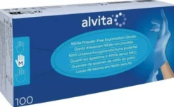 Alvita Nitril Unt.Handschuhe Unsteril Puderfrei M