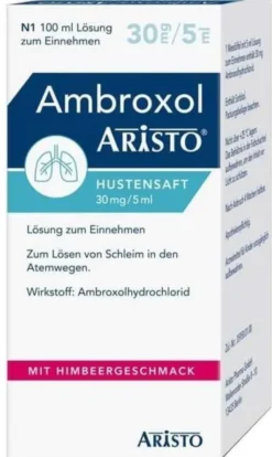 Ambroxol Aristo Hustensaft 30 mg Je 5 ml Lösung 100 ml