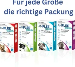 Amflee Combo 67 mg - 60,3 mg Spot-On Lösung Für Kleine Hunde 2...