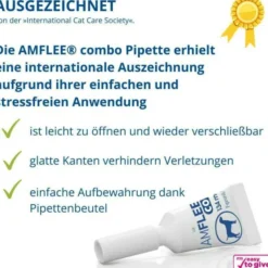 Amflee Combo 67 mg - 60,3 mg Spot-On Lösung Für Kleine Hunde 2...