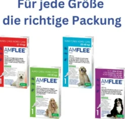 Amflee 67 mg Spot-On Lösung Für Kleine Hunde 2 - 10 KG 3 Stück