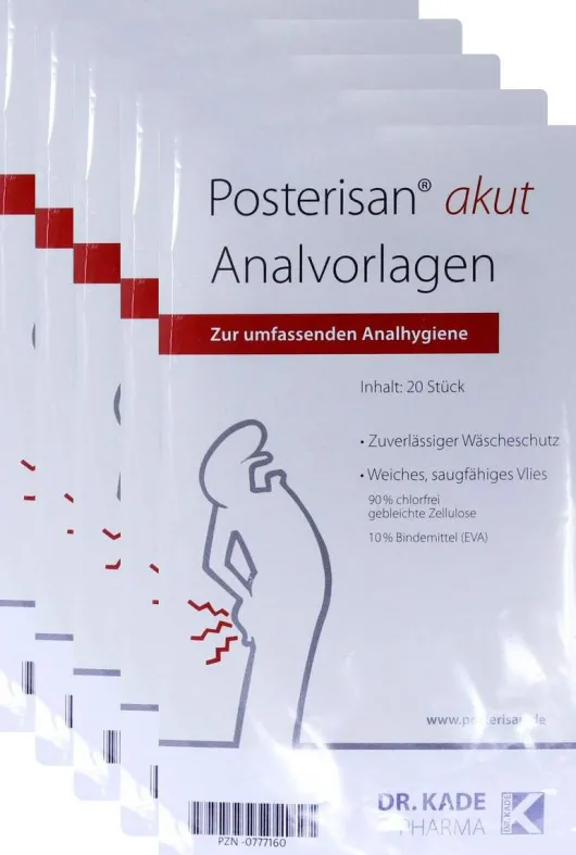 Analvorlagen 5 x 20 Stück