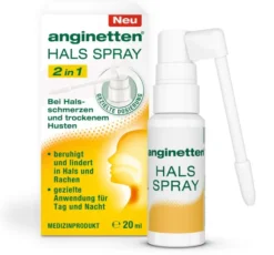 Anginetten Halsspray 2 in 1 Erwachsene 20 ml Spray