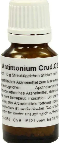 Antimonium Crudum C 30 Globuli