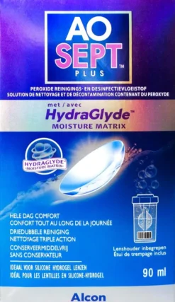 Aosept Plus Hydraglyde Lösung 90 ml Reise-Set