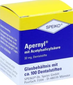 Apernyl Mit Acetylsalicylsäure Glas Mit 100 Dentalstiften