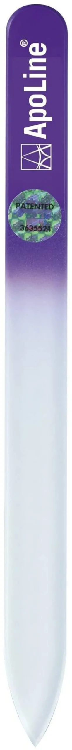 Apoline Nagelfeile Glas 14 cm Lila 1 Stück