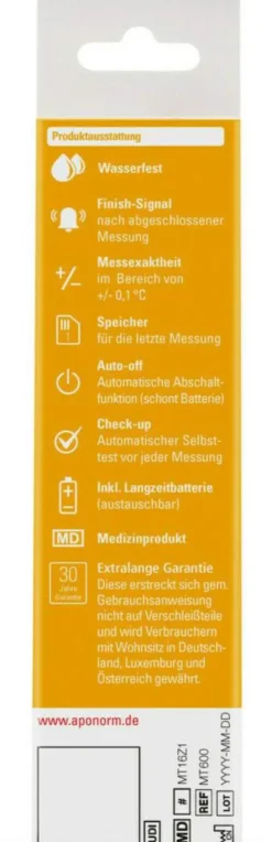 Aponorm Fieberthermometer Easy 1 Stück