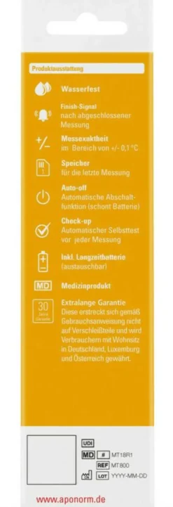 Aponorm Fieberthermometer Flexible Spitze 1 Stück