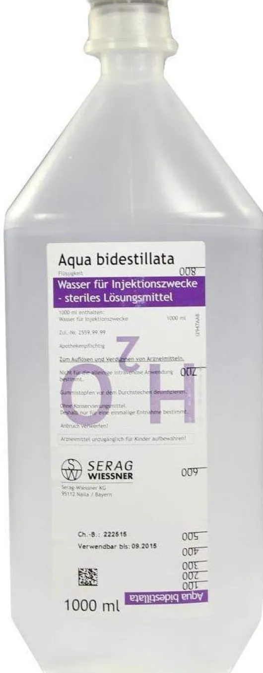 Aqua Bidest Plastik 1000 ml Infusionslösung