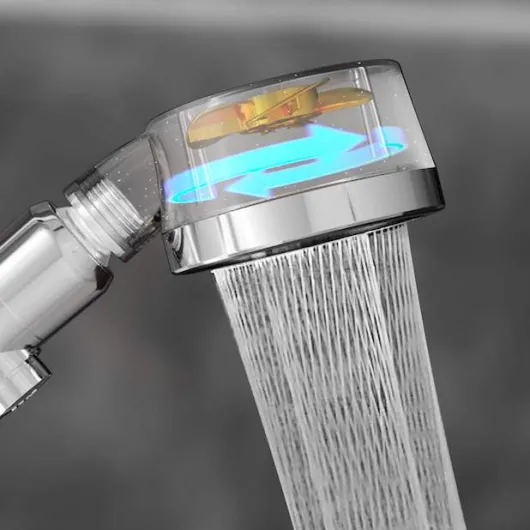 Aquadon EcoTornado wassersparender Duschkopf gold