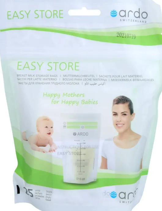 Ardo Easy Store Muttermilchbeutel 180 ml 25 Stück