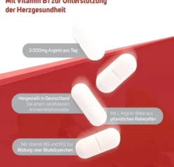 Arginin plus Vitamin B1+B6+B12+Folsäure 120 Filmtabletten