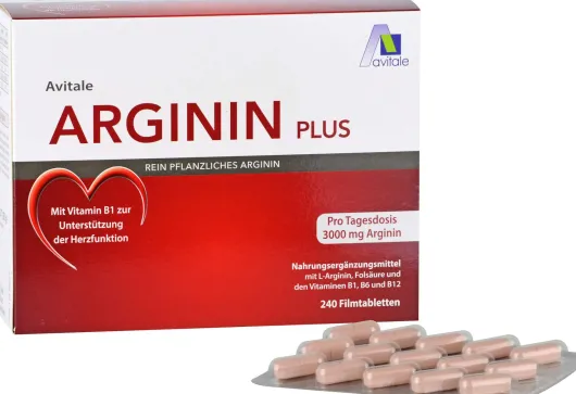 Arginin plus Vitamin B1+B6+B12+Folsäure 240 Filmtabletten