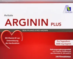 Arginin plus Vitamin B1+B6+B12+Folsäure 240 Filmtabletten