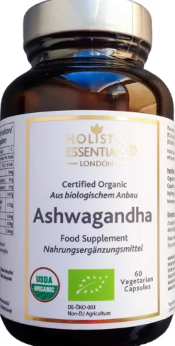 Ashwagandha Bio Kräuter Kapseln 60 Stück