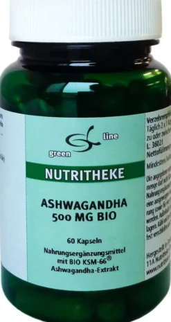 Ashwagandha 500 mg Bio 60 Kapseln