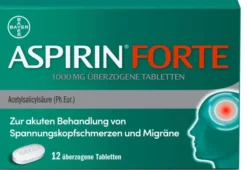 Aspirin Forte 1000 mg 12 überzogene Tabletten
