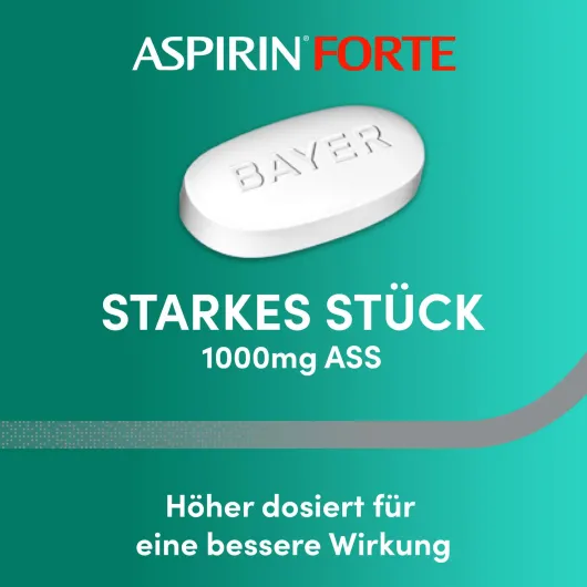 Aspirin Forte 1000 mg 12 überzogene Tabletten