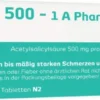 ASS 500 1A Pharma 30 Tabletten