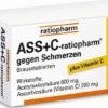 ASS+C-ratiopharm gegen Schmerzen 10 Brausetabletten