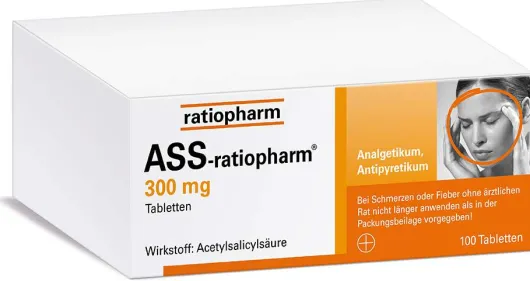 ASS-ratiopharm 300 mg 100 Tabletten