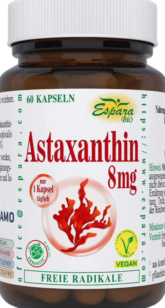 Astaxanthin 8 mg Bio 60 Kapseln