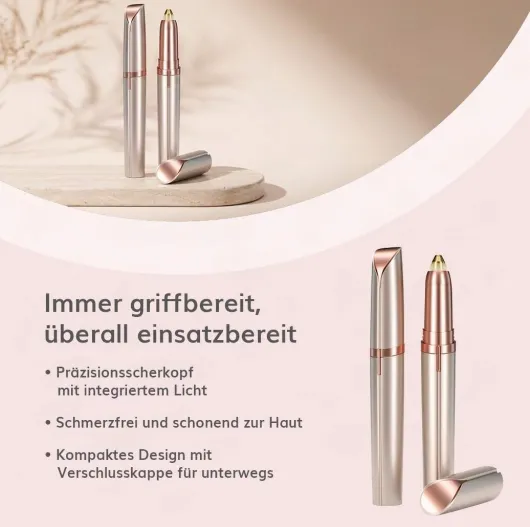 Augenbrauen Trimmer perfect mit LED Licht