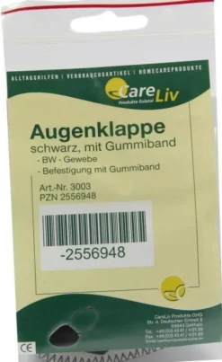 Augenklappe Mit Gummiband Schwarz 1 Stück