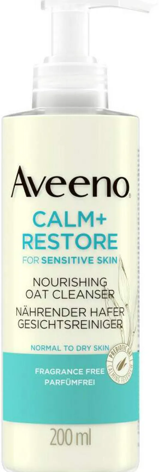 Aveeno Calm+ Restore Nährende Hafer Gesichtsreinigung 200 ml