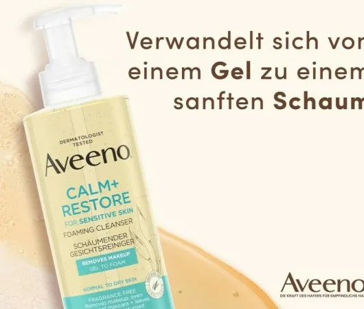Aveeno Calm+ Restore Schäumender Gesichtsreiniger 200 ml
