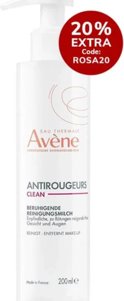 Avene Antirougeurs Clean beruhigende Reinigungsmilch 200 ml