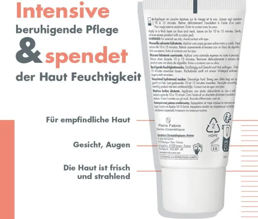 Avene beruhigende Feuchtigkeitsmaske 50 ml