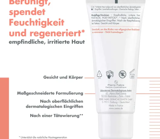 Avene Cicalfate+ Akutpflege-Emulsion Post-Acte und Post-Tattoo 40 ml