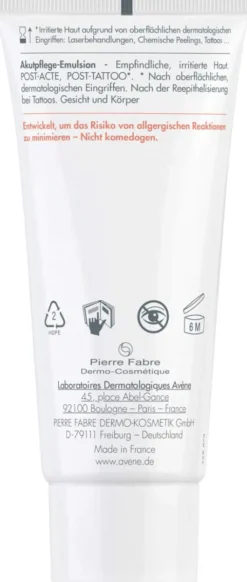 Avene Cicalfate+ Akutpflege-Emulsion Post-Acte und Post-Tattoo 40 ml