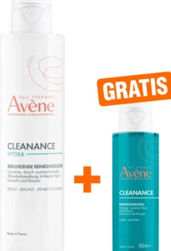 Avene Cleanance Hydra Beruhigende Reinigungscreme 200 ml + gratis Reinigungsgel 100 ml