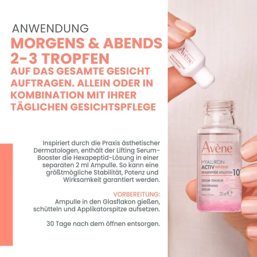 Avene Hyaluron Activ Procedure Hexapeptid Serum 20 ml