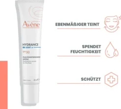 Avene Hydrance BB leicht Feuchtigkeitsemulsion getönt 40 ml + Avene Beruhigende Augencreme 15 ml