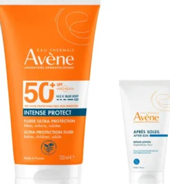 Avene Intense Protect Sonnenfluid Ultra SPF 50+ 150 ml + gratis Repair-Lotion nach der Sonne 50 ml