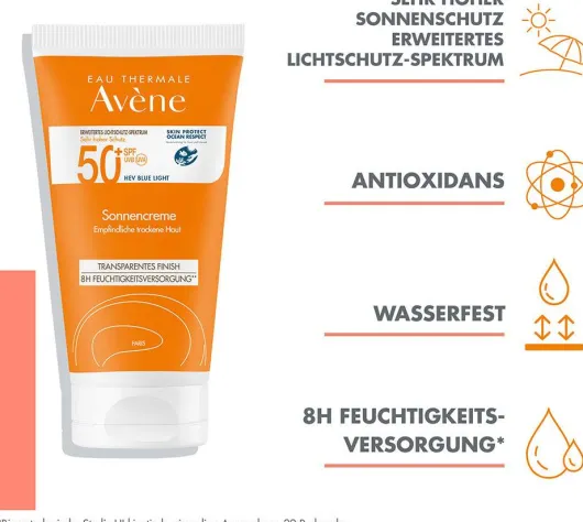 Avene Sonnencreme SPF 50+ mit Duftstoffen 50 ml