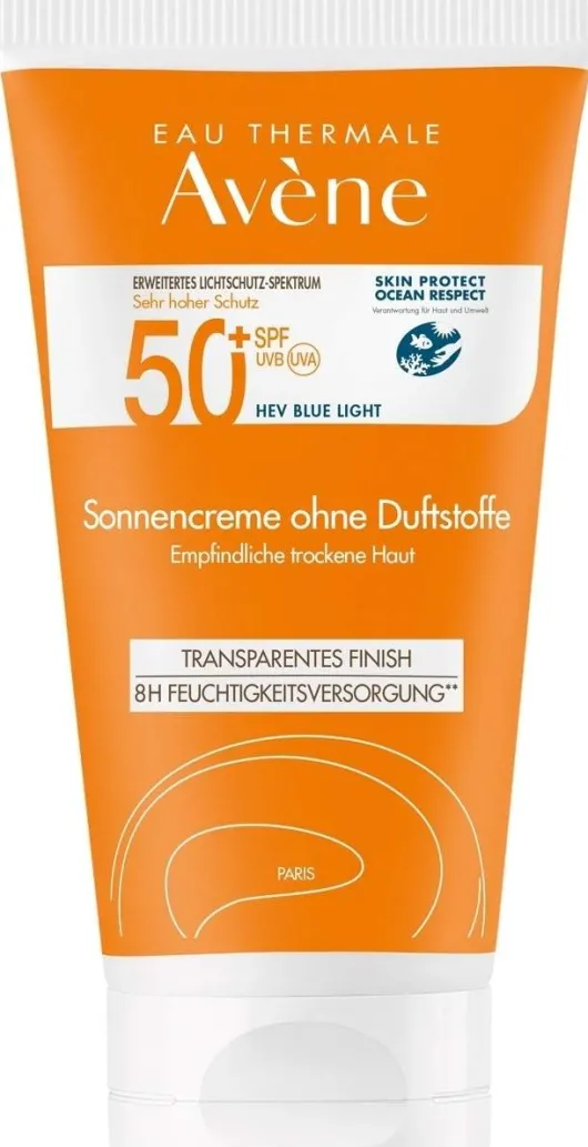 Avene Sonnencreme SPF 50+ ohne Duftstoffe 50 ml