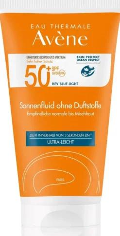 Avene Sonnenfluid SPF 50+ ohne Duftstoffe 50 ml