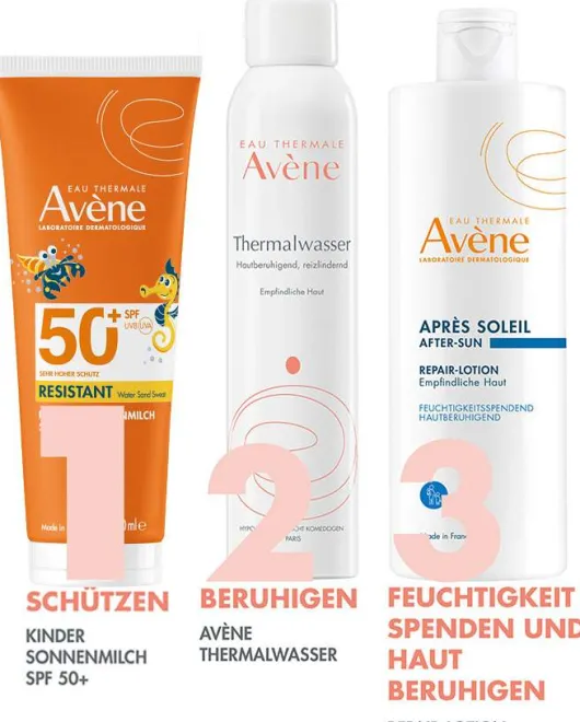 Avene Sunsitive Kinder Sonnenmilch SPF 50+ 250 ml Milch