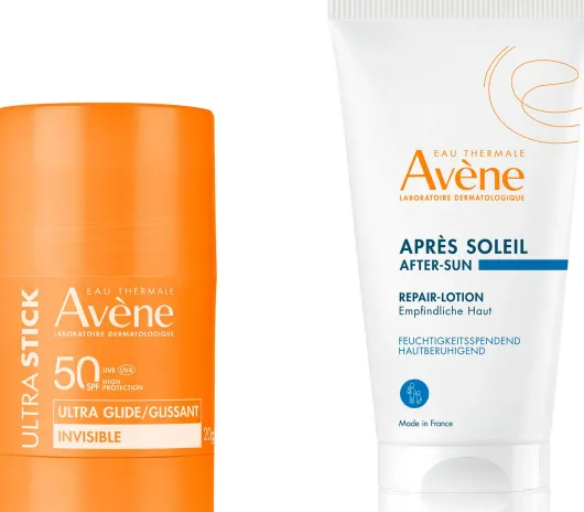 Avene Ultra Stick Invisible SPF 50 20 g + gratis Avene Repair-Lotion nach der Sonne 50 ml