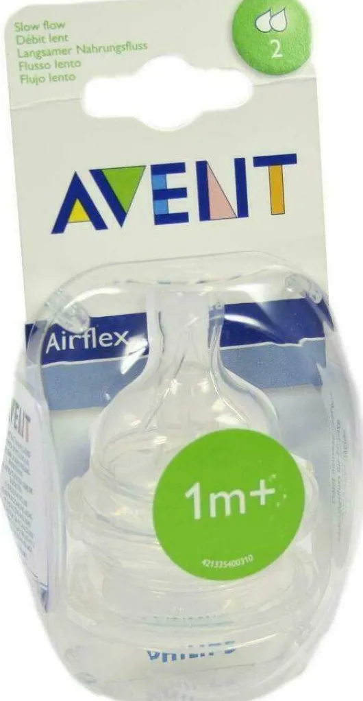Avent Sauger Airflex 2-Loch Langsamer Nahrungsfluss 1m+