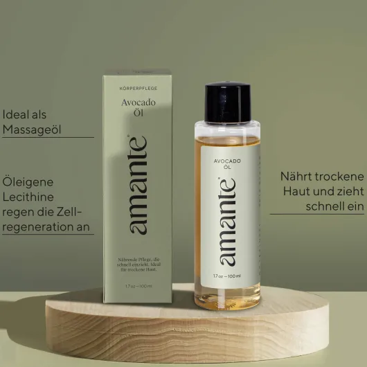 Avocado Öl 100 % Rein Hautpflegeöl Amante 100 ml