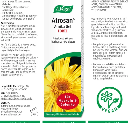 A.Vogel Atrosan Arnika Forte Gel 100 ml