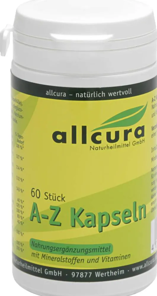 A-Z Kapseln Mit Mineralstoffen und Vitaminen 60 Stück