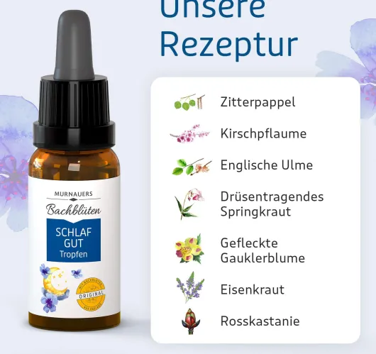 Bachblüten Murnauer 20 ml Tropfen Schlaf Gut