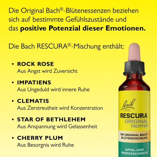 Bach Original Rescura Apfel-Minze 20 ml Tropfen